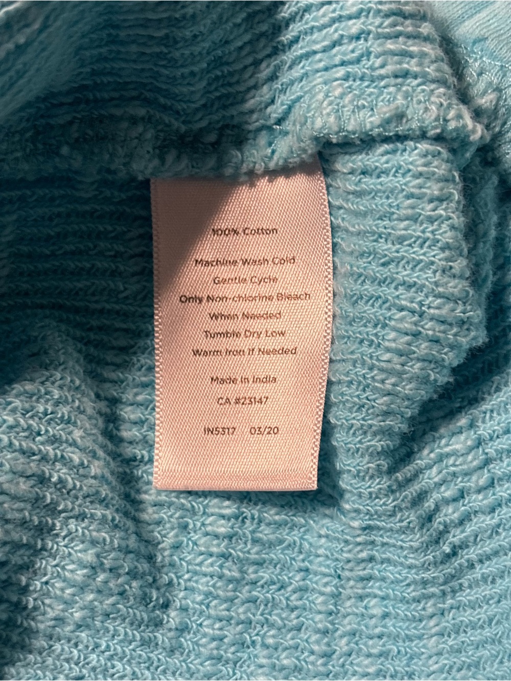 Talbots Light Aqua Short-Sleeve Cowl Neck Pullover Sweater - Picture 9 of 9